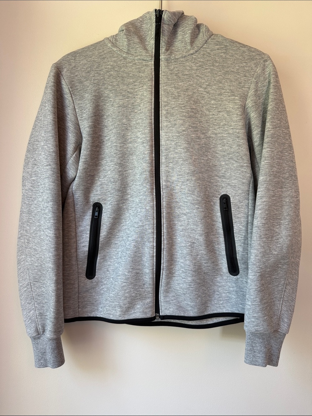 Uniqlo Heather Gray Zip-Up Bomber Jacket